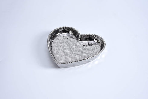 Pampa Bay Medium Heart Dish, Love is in the Air, Silver (1)