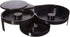 Margarita/Cocktail 3-Tier Bar Glass Rimmer Doznegg, Black