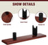 Yookeer 2 Pcs Wood Fixed Knife Stand Holder for Blade Knife Collection Display, Rustic Decor for Home Kitchen