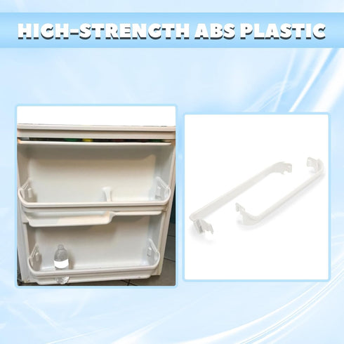 HECASA 240534701 Refrigerator Door Shelf Rack Bar - Compatible with Frigidaire Kenmore, 2PCs Replacement