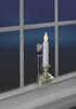 CA120-4 Window Candle Holders: Pack of 4 with 2 Suction Cups and Plastic L-Shaped Safety Bracket for Candles