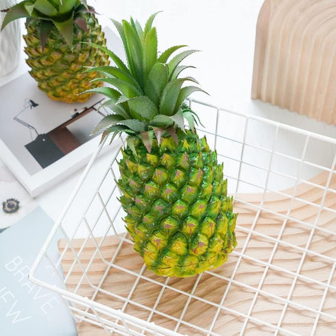 QIRMIZI 2 Pack Artificial Pineapple -Simulated Fruit Decoration, Lifelike Fake Fruit Model, Perfect for Home Decor