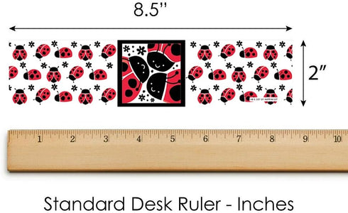 Big Dot of Happiness Happy Little Ladybug Water Bottle Sticker Labels, Set of 20 for Baby Shower or Birthday Party