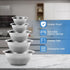 Mixing Bowl Set of 5, Stainless Steel Nesting Whisking Bowls for Cooking, Baking, and Food Prep