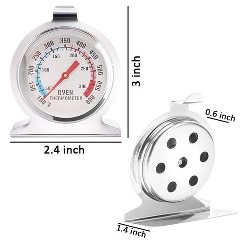 Anvin Large Dial Oven Thermometers, Dual-Scale Cooking Thermometer for BBQ Baking (Pack of 2)
