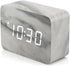 OCT17 Marble Pattern Alarm Clock, Multi-Function LED Digital Clock with USB Power Supply