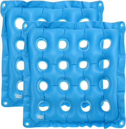 PATIKIL Inflatable Seat Cushion, 2 Pack Portable Air Chair Cushions for Home Wheelchairs Office Chairs, Blue