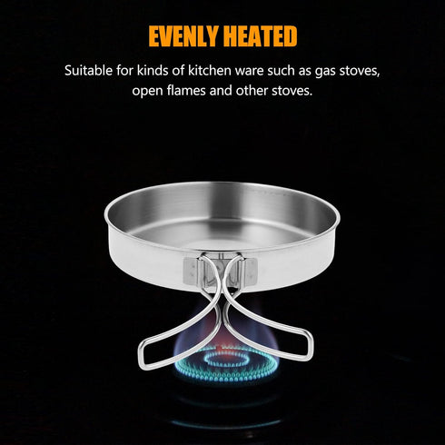 Didiseaon Mini Omelette Pan, Stainless Steel Non-stick, Ergonomically Designed for Easy Cleaning, Portable