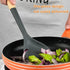 Wok Spatula, Silicone Turner with Heat Resistant Wooden Handle, Kitchen Utensil for Scooping, Flipping, Stirring