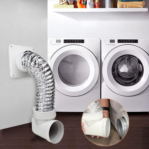 90 Degree Clothes Dryer Vent Elbow, Tight-Fit Connector for 4-Inch Dryer Duct Hose in Narrow Spaces