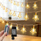 RaThun 49.2ft Warm White Star String Lights, 100 LED with 16ft Extended