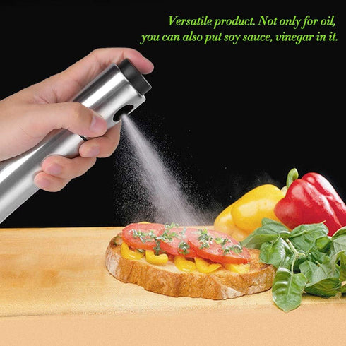 Naroote Olive Oil Sprayer, Olive Oil Spray Bottle for Cooking Stainless Steel Refillable Food- Oil Spray Bottle Vinegar