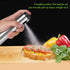 Naroote Olive Oil Sprayer, Olive Oil Spray Bottle for Cooking Stainless Steel Refillable Food- Oil Spray Bottle Vinegar