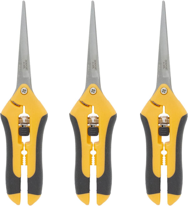 Zenport H355L Hydroponic Long Microblade Pruner, Stainless Steel Blade for Precision Cutting