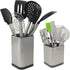 2PC Stainless Steel Kitchen Utensil Holder Flatware Caddy