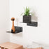 Wisfame 5 Inch Set 2, Small Floating Shelves for Wall, Metal Wall Shelves - Adhesive Installation, Display Ledges