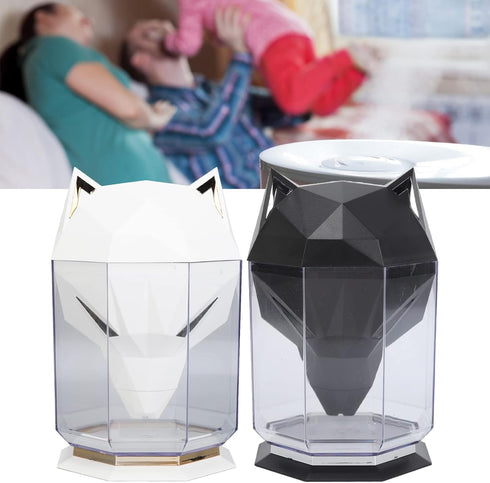 Wolf - Head Aesthetic Air Humidifier, Durable ABS, Decorative Design for Home and Gamers (Black)