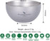 iBasingo 30ml Titanium Double Layer Sake Cup - Outdoor Camping Portable Wine Cup, Picnic Whiskey Flask (1 Piece)