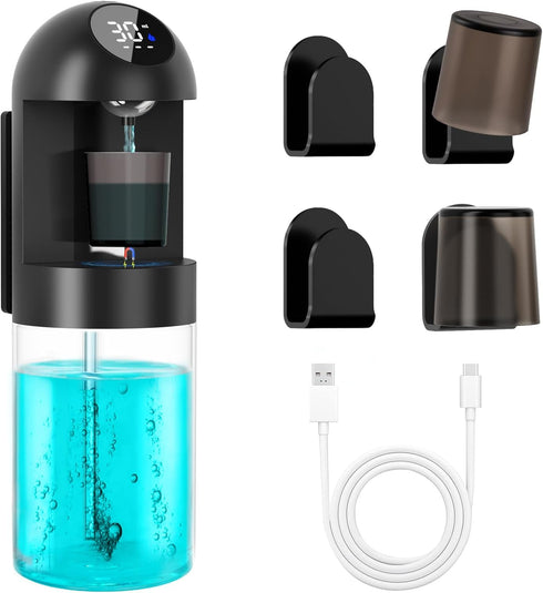 HYOUCH 600 mL Automatic Mouthwash Dispenser for Bathroom, Intelligent Magnetic Induction Accurately Dispenses