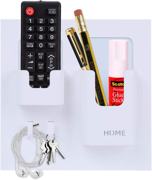 OKOMATCH Bedside Shelf - Stick On Wall Mounted Bed Room,Dorm,Office Adhesive Floating Accessoies Caddy Organizer/Holder
