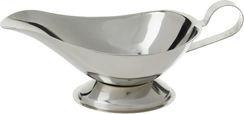 Winco Gravy Boat, Medium, 10-Ounce, Stainless Steel