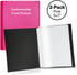 CRANBURY Small Photo Album 5x7 - 2-Pack Plastic Photo Book with 24 Pockets for 48 Pictures