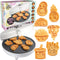 Fun Food Friends Mini Waffle Maker - 7 Kawaii Style Design Pancakes for Fun Breakfast or Kids Dessert Treats