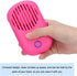 FILFEEL Eyelash Fan for Lash Extensions, Multi-Functional Portable Handheld USB Bladeless Cooling Fan (Rose Red)