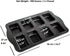 Non-Stick Mini Loaf Pan Cake Bread Baking Tray, 8-Cavity Carbon Steel Bakeware (Gray)
