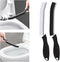 Toilet Brush, 2 Pcs Bathroom Cleaning Brush, Deep Toilet Bowl Scrubber with Hanging Hole for Kitchen Sinks (Black)