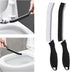 Toilet Brush, 2 Pcs Bathroom Cleaning Brush, Deep Toilet Bowl Scrubber with Hanging Hole for Kitchen Sinks (Black)