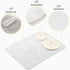 White Marble Dish Drying Mat, Easy Clean Dishwasher Safe Heat Resistant Eco-Friendly Countertop Mat, 18 x 24 inches
