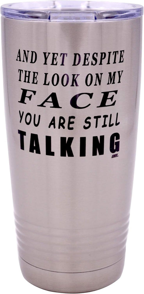 Rogue River Tactical Funny Travel Tumbler Mug - Sarcastic Work Gift for Boss, 20 Ounce Cup w/Lid