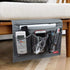 Bedside Storage Organizer with Pockets, Caddy for TV Remote Control, Phones, Magazines, Tablets, Grey