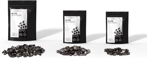 Elite Shungite Stones for Shungite Water - 1/8 Pound (56 Grams) 0.5-1.2 inch Stones