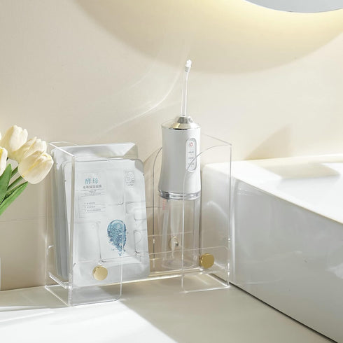 Countertop Paper Towel Dispenser Acrylic: Clear Paper Towel Holder Napkin Holder - Folded Guest Towel Storage