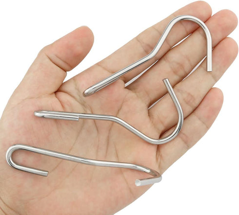 10PCS Heavy Duty S Hooks, 90 Degree Twist Angled Hooks for Hanging Kitchen Utensils, Pots, Pans, Clothes, Towels