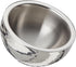 Hammered 6-Inch Stainless Steel Dual Angle Serving Bowl, Silver