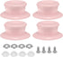 uxcell 4pcs Pot Pan Lids Replacement Knob, Plastic Holding Handles for Skillets and Kitchen Cookware Covers, Pink