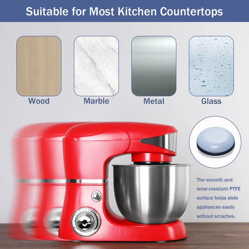24Pcs Small Self-Adhesive Appliance Sliders, 3/4 for Heavy Kitchen Appliances, Smooth Slide on Countertop