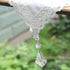 16 Pack AVLA Tablecloth Weights Kit, Crystal Table Cover Pendants with Metal Clip Clamps, Glass Heavy Teardrop Prisms