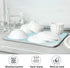 Summer Starfish Dish Drying Mats, Seashells Beach Theme for Kitchen Counter Sink, 16x18 Inch