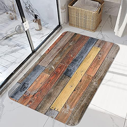 35 21 Inches WODEJIA Flannel Mat Non Slip Bedside and Living Room,Clearance MatS Absorbent Moisture Dust Forlaundry
