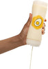 6-Pack 18oz No-Drip FIFO Squeeze Bottles BPA-Free Refillable Condiment Dispensers with White Twist Caps for Ketchup