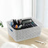 Farmoon 6 Packs White Plastic Organizing Basket - Small Pantry Storage Baskets
