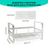 Counter TEZZ Sponge Holder for Kitchen Sink, Stainless Steel Kitchen Storage Sink Caddy for Organizing Sponge, Brush