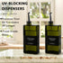 Gelury 16.9oz, Set, Countertop 2pcs) Olive Oil Dispenser Bottle for Kitchen UV-Blocking Oil and Vinegar Dispenser Soy