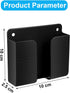 8 Pieces Wall Mount Phone Holder Adhesive, Remote Control Storage Box, Non-Slip Media Organizer for Bedroom and Kitchen
