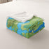90" 90" Feelyou World Map Sherpa Blanket - Continental Europe Fleece Throw, Ocean Nautical Sea Adventure Plush