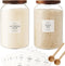 CZSZYGHBAO 2 PCS Large Glass Jar with Airtight Lid, Glass Food Storage Jars